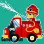 camions de pompiers animaux match 3