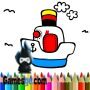 bts barco para colorir