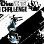 tantangan ski hitam dan putih
