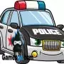 анимационен пъзел с полицейски коли