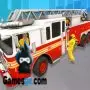 caminhão de bombeiros de resgate da cidade