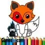 fox coloring book