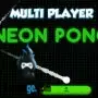multijugador de neón pong
