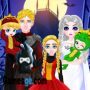 fantasia de halloween família princesa