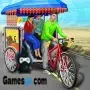 conduite de pousse-pousse tricycle public