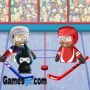bataille de hockey de marionnettes