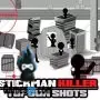 assassino stickman: tiros de arma superior
